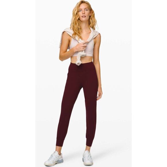 Lululemon Align High Rise Jogger Tights *Full Length 28" Size 2 Sold Out Garnet - Picture 1 of 16
